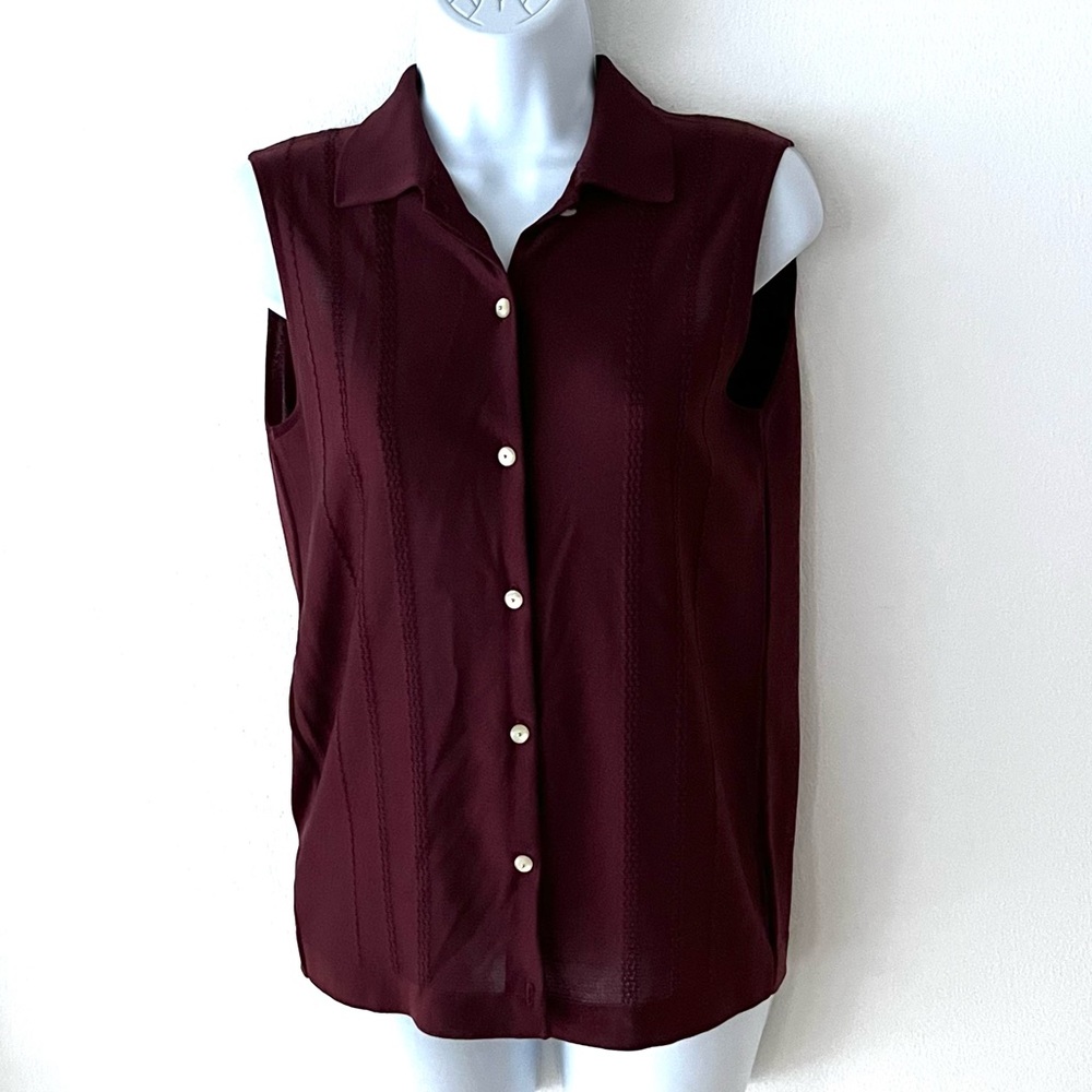 Le Garage France Vintage Knit Sleeveless Top